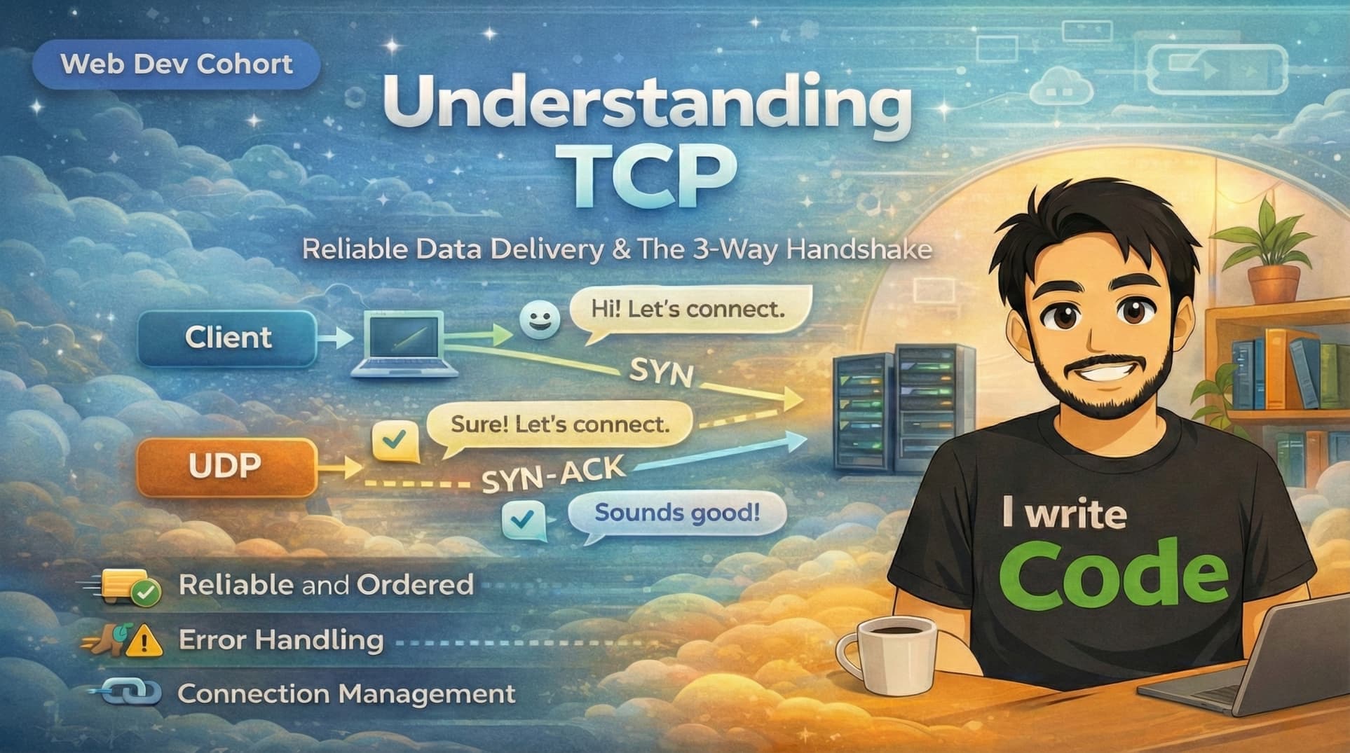 TCP Working: 3-Way Handshake & Reliable Communication