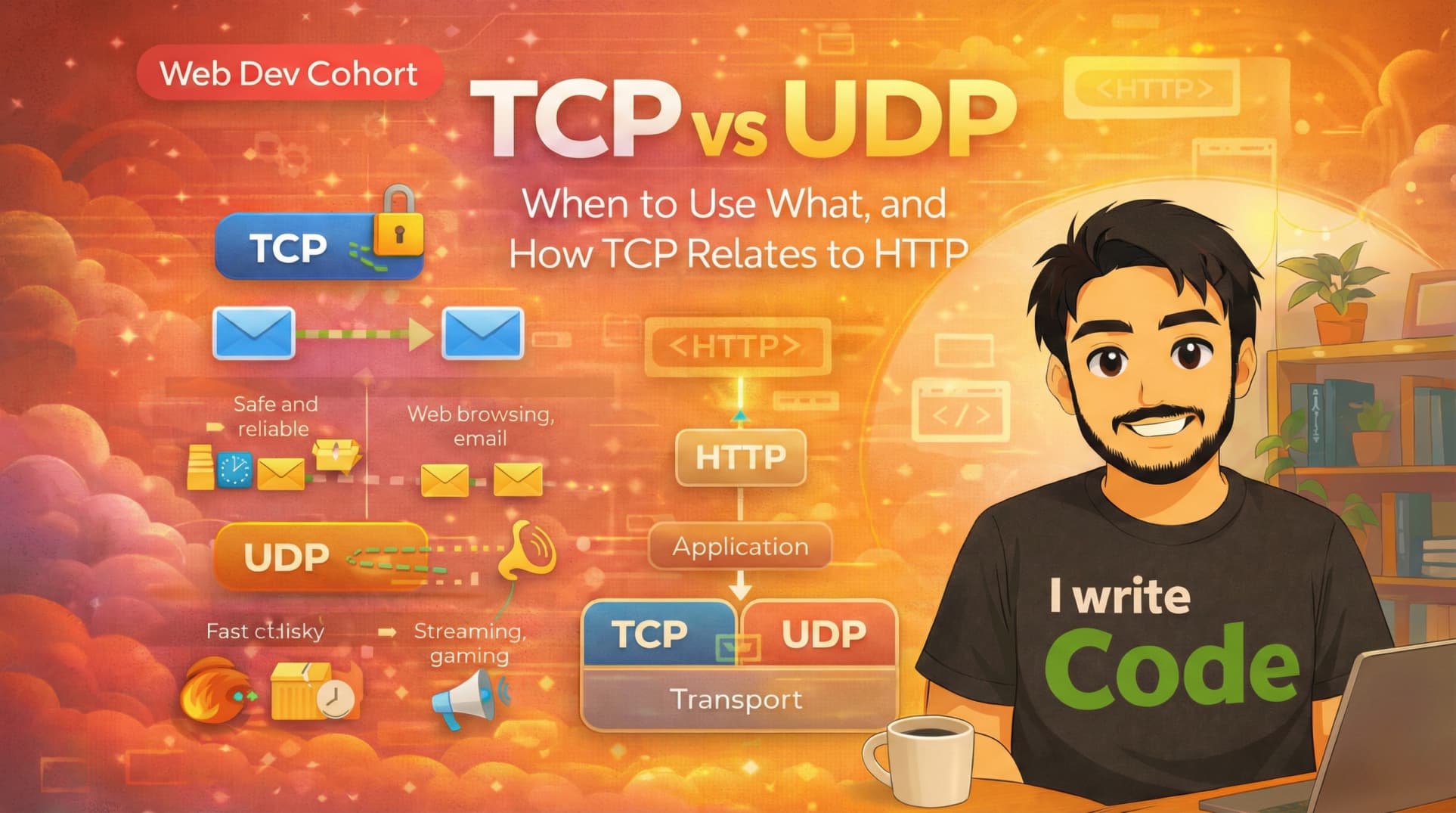 TCP vs UDP: When to Use What, and How TCP Relates to HTTP