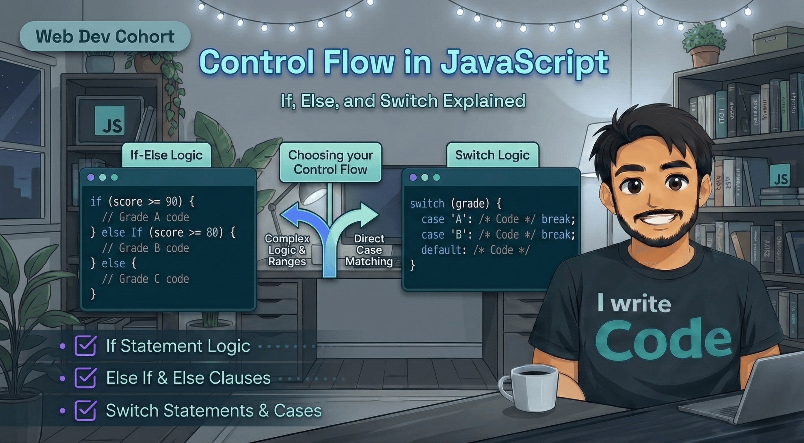 Control Flow in JavaScript: If, Else, and Switch Explained