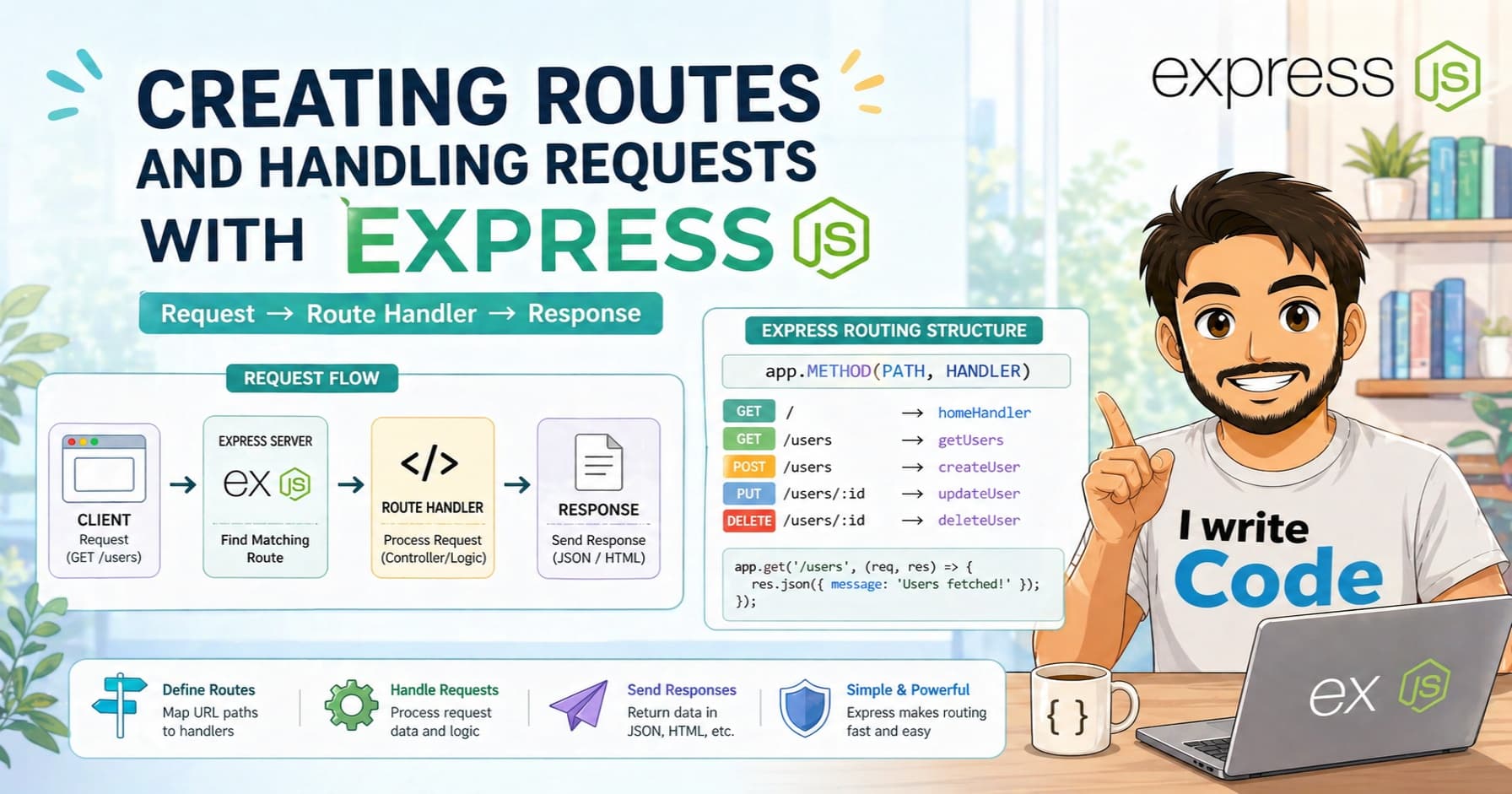 Creating Routes and Handling Requests with Express